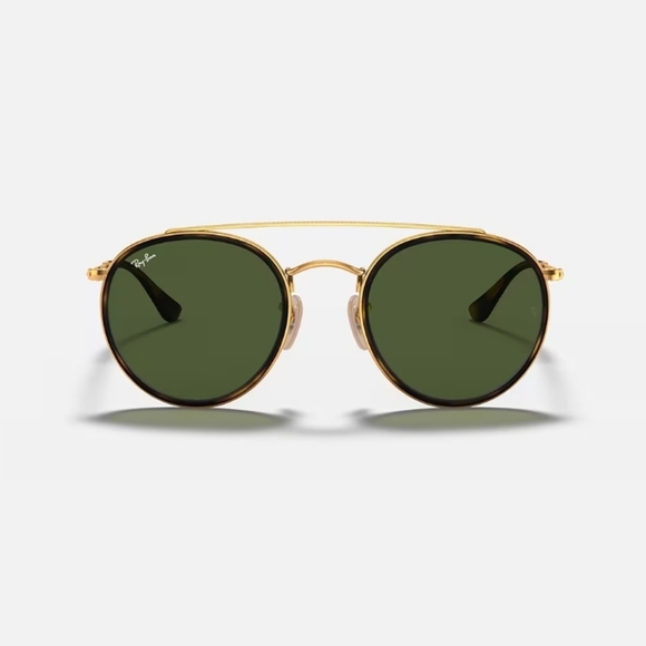 Authentic Ray-Ban Round Double Bridge Sunglasses - Picture 2 of 11